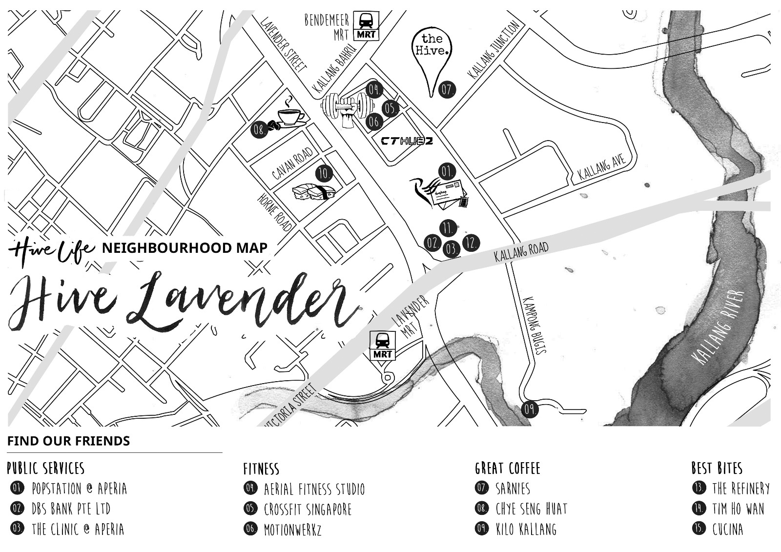 the Hive Lavender Map